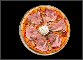Ham,champignons en ei