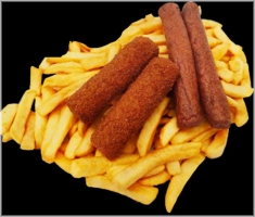 Gezinszak friet en 5 persoon frikandel of kroket