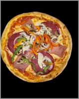 Champignons ham salami paprika en ui 